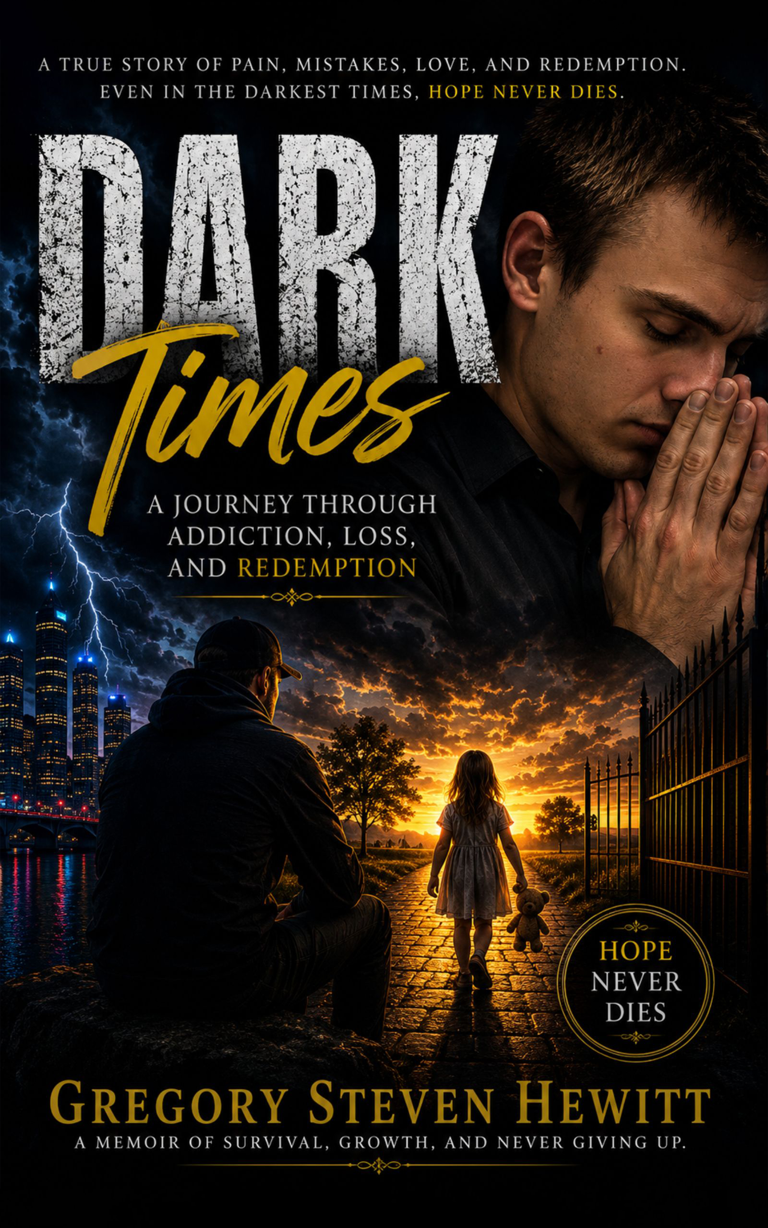 Dark Times book cover by Gregory Steven Hewitt