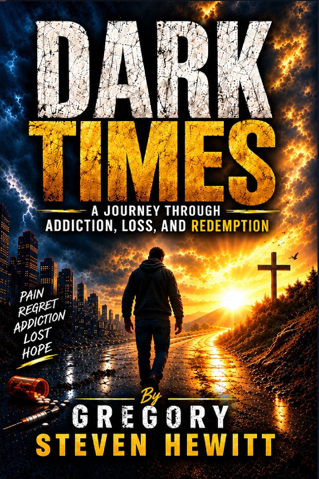 Dark Times paperback cover by Gregory Steven Hewitt